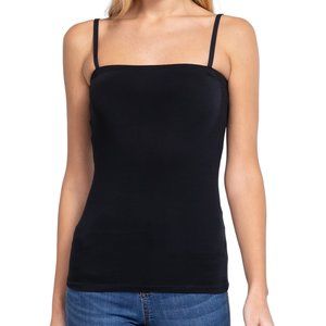 NWT- Soft and Stretchy Women's Tube Top Camisole with Adjustable Straps, Black